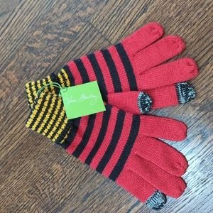 Vera Bradley Striped Knit Gloves NWT